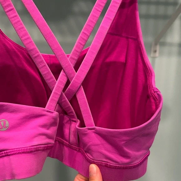 Lululemon Pink Women's Sports Bra - Picture 6 of 7